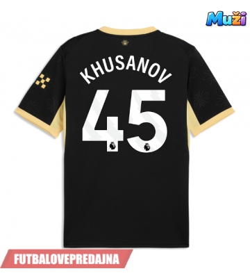 Lacne Muži Futbalové dres Manchester City Abdukodir Khusanov #45 2026-27 Krátky Rukáv - Preč